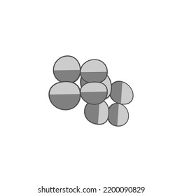 Sarcina icon, bacteria, illustration vector graphic of bacteria Sarcina