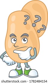 Sarcina mascot design concept having confuse gesture. Vector illustration