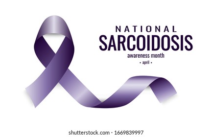 Sarcoidosis awareness month card or background. vector illustration.