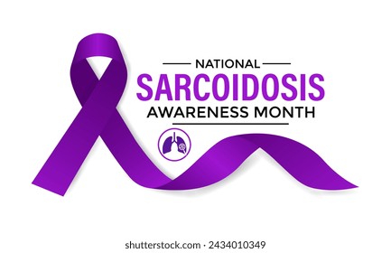 Sarcoidosis Awareness Month. Vector Design. Banner poster, flyer and background design.