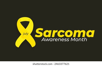 Sarcoma awareness month. background, banner, card, poster, template. Vector illustration.