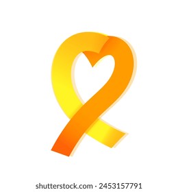 Sarcoma and bone cancer awareness month in july. Abnormal growth of cells in bones. Ewing sarcoma. Colorful ribbon, banner. Editable vector illustration isolated on white background svg