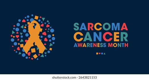 Sarcoma cancer awareness month, Colorful Poster, Banner Design Template.