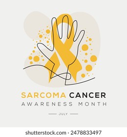 Mes de concienciación sobre el cáncer de sarcoma, celebrado en julio.