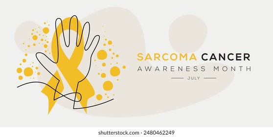 Sarcoma cancer awareness month, held on July.