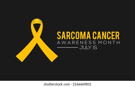 Sarcoma cancer awareness month is observed every year in July,, Bladder Cancer, Bone Cancer, background. Vector illustration.
