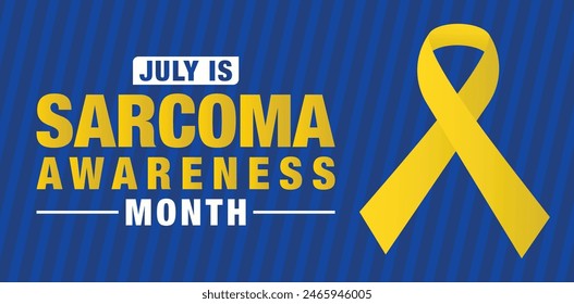Sarcoma cancer awareness month is observed every year in July,, Bladder Cancer, Bone Cancer, background. Vector illustration.