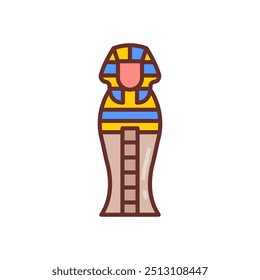 Sarcophagus Filled Icons , Vector illustration