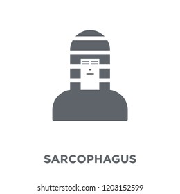 Sarcophagus icon. Sarcophagus design concept from  collection. Simple element vector illustration on white background.
