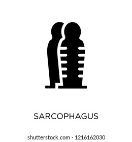 Sarcophagus icon. Sarcophagus symbol design from Museum collection. Simple element vector illustration on white background.