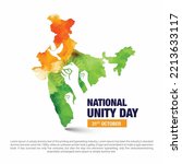 Sardar Vallabhbhai Patel, National Unity Day India vector design