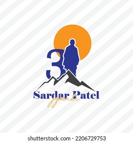 Sardar Vallabhbhai Patel, National Unity Day vector design