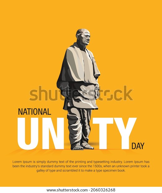 Sardar Vallabhbhai Patel, National Unity Day\
vector design