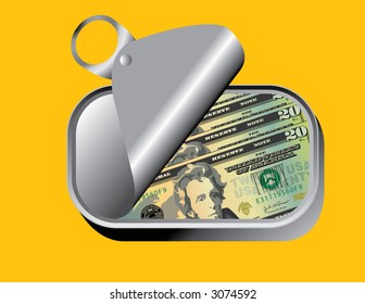 sardine can of dollars