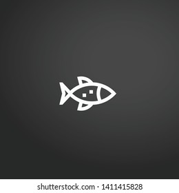 Sardine vector icon. Sardine concept stroke symbol design. Thin graphic elements vector illustration, outline pattern for your web site design, logo, UI. EPS 10.