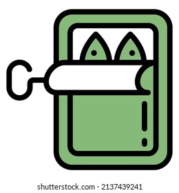 Sardinen-Icon-Design, Vektorgrafik mit Linienstil, am besten für Banner oder Webanwendungen verwendet