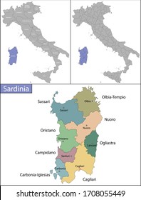 Sardinia is an island in the Mediterranean Sea and politically one of the 20 regions of Italy