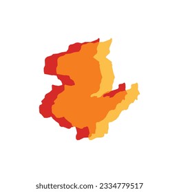 Mapa Sar-e Pol - Mapa mundial de la plantilla de vectores internacionales. Ilustración vectorial de silueta de la región del Afganistán