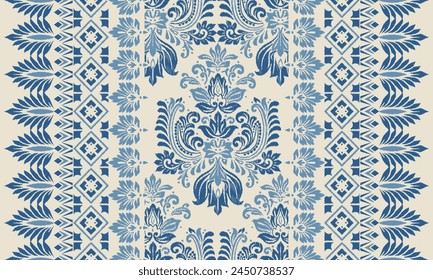 Saree Sarong Motifs Ikat floral paisley embroidery floral.ikat ethnic oriental pattern traditional.Ikat embroidery   style abstract embroidery design for texture,fabric,clothing,wrapping,decoration