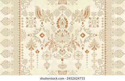 Saree sarong Motifs Ikat floral paisley embroidery floral.ikat ethnic oriental pattern traditional.Ikat embroidery   style abstract embroidery design for texture,fabric,clothing,wrapping,decoration