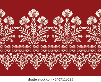 Saree Sarong Motifs Ikat floral paisley embroidery floral.ikat ethnic oriental pattern traditional.Ikat embroidery   style abstract embroidery design for texture,fabric,clothing,wrapping,decoration