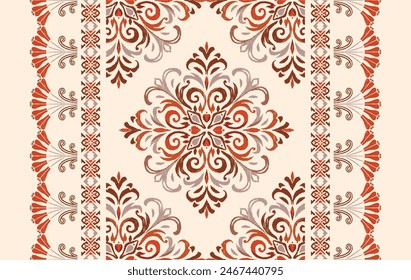 Saree Sarong Motifs Ikat floral paisley embroidery floral.ikat ethnic oriental pattern traditional.Ikat embroidery   style abstract embroidery design for texture,fabric,clothing,wrapping,decoration