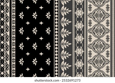 Sarong Motive Ikat floral paisley stickerei floral.ikat ethnisch orientalisch muster traditionell.Ikat stickerei stickerei stickerei abstrakte design für textur, stoff, bekleidung, einwicklung, dekoration