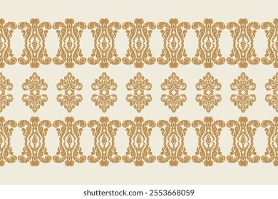 Saree Sarong Motifs Ikat floral paisley embroidery floral.ikat ethnic oriental  seamless pattern traditional.Ikat embroidery style abstract embroidery design for texture,fabric,clothing,wrapping.