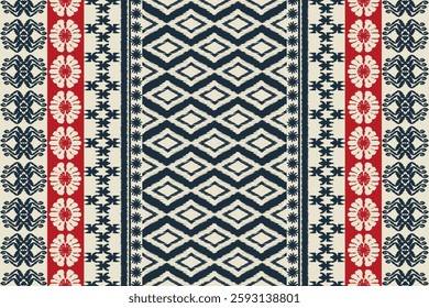 Saree Sarong Motifs Ikat floral paisley embroidery floral.ikat ethnic oriental pattern traditional.Ikat embroidery style abstract embroidery design for texture, fabric, clothing, wrapping, decoration