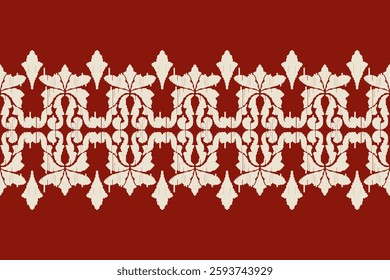 Saree Sarong Motifs Ikat floral paisley embroidery floral.ikat ethnic oriental  seamless pattern traditional.Ikat embroidery style abstract embroidery design for texture,fabric,clothing,wrapping.