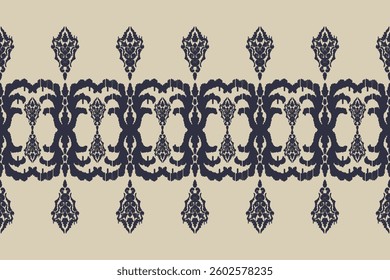 Saree Sarong Motifs Ikat floral paisley embroidery floral.ikat ethnic oriental  seamless pattern traditional.Ikat embroidery style abstract embroidery design for texture,fabric,clothing,wrapping.