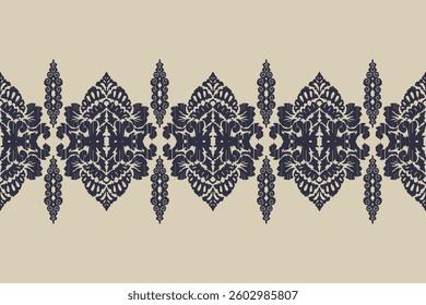 Saree Sarong Motifs Ikat floral paisley embroidery floral.ikat ethnic oriental  seamless pattern traditional.Ikat embroidery style abstract embroidery design for texture,fabric,clothing,wrapping.