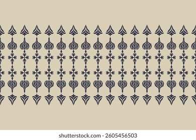 Saree Sarong Motifs Ikat floral paisley embroidery floral.ikat ethnic oriental  seamless pattern traditional.Ikat embroidery style abstract embroidery design for texture,fabric,clothing,wrapping.