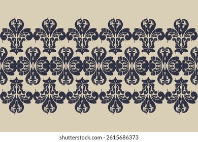 Saree Sarong Motifs Ikat floral paisley embroidery floral.ikat ethnic oriental  seamless pattern traditional.Ikat embroidery style abstract embroidery design for texture,fabric,clothing,wrapping.