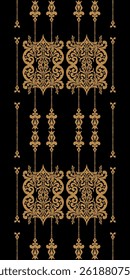 Saree Sarong Motifs Ikat floral paisley embroidery floral.ikat ethnic oriental pattern traditional.Ikat embroidery style abstract embroidery design for texture,fabric,clothing,wrapping,decoration