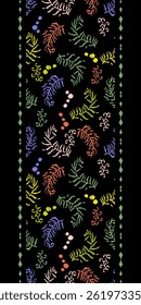 Saree Sarong Motifs Ikat floral paisley embroidery floral.ikat ethnic oriental pattern traditional.Ikat embroidery style abstract embroidery design for texture,fabric,clothing,wrapping,decoration