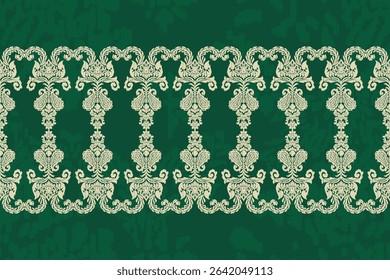 Saree Sarong Motifs Ikat floral paisley embroidery floral.ikat ethnic oriental pattern traditional.Ikat embroidery style abstract embroidery design for texture,fabric,clothing,wrapping,decoration