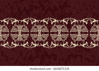 Saree Sarong Motifs Ikat floral paisley embroidery floral.ikat ethnic oriental pattern traditional.Ikat embroidery style abstract embroidery design for texture,fabric,clothing,wrapping,decoration