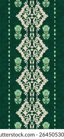 Saree Sarong Motifs Ikat floral paisley embroidery floral.ikat ethnic oriental pattern traditional.Ikat embroidery style abstract embroidery design for texture,fabric,clothing,wrapping,decoration