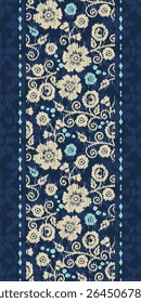 Saree Sarong Motifs Ikat floral paisley embroidery floral.ikat ethnic oriental pattern traditional.Ikat embroidery style abstract embroidery design for texture,fabric,clothing,wrapping,decoration