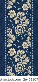 Saree Sarong Motifs Ikat floral paisley embroidery floral.ikat ethnic oriental pattern traditional.Ikat embroidery style abstract embroidery design for texture,fabric,clothing,wrapping,decoration