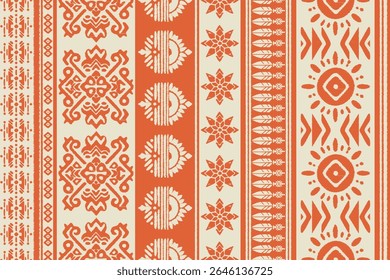 Saree Sarong Motifs Ikat floral paisley embroidery floral.ikat ethnic oriental pattern traditional.Ikat embroidery style abstract embroidery design for texture, fabric, clothing, wrapping, decoration