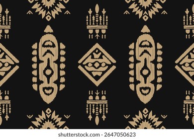 Saree Sarong Motifs Ikat floral paisley embroidery.ikat ethnic oriental pattern traditional. Motif Aztec handmade. abstract African boho art design for texture, fabric, clothing, wrapping, decoration
