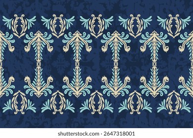 Saree Sarong Motifs Ikat floral paisley embroidery floral.ikat ethnic oriental pattern traditional.Ikat embroidery style abstract embroidery design for texture,fabric,clothing,wrapping,decoration