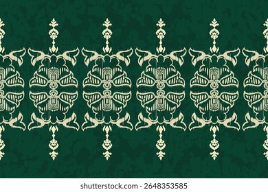 Saree Sarong Motifs Ikat floral paisley embroidery floral.ikat ethnic oriental pattern traditional.Ikat embroidery style abstract embroidery design for texture,fabric,clothing,wrapping,decoration