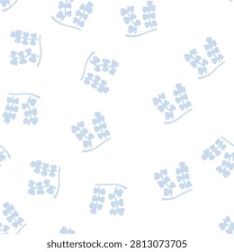 sargassum horneri seaweed glyph vector seamless pattern. sargassum horneri seaweed signthin illustration