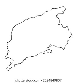 Sargodha district map, administrative division of Pakistan. Vector illustration.