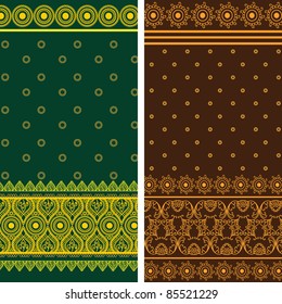 Sari Borders - Very Detailed and easily editable