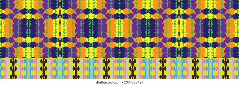Sari indian seamless pattern. Tribal art border abstract print. Ethnic ornament. 
Repeating background texture. Fabric, cloth design