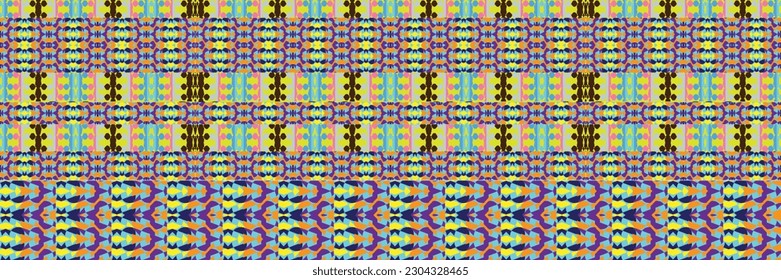 Sari indian seamless pattern. Tribal art border abstract print. Ethnic ornament. 
Repeating background texture. Fabric, cloth design